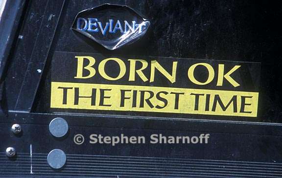 born ok bumpersticker